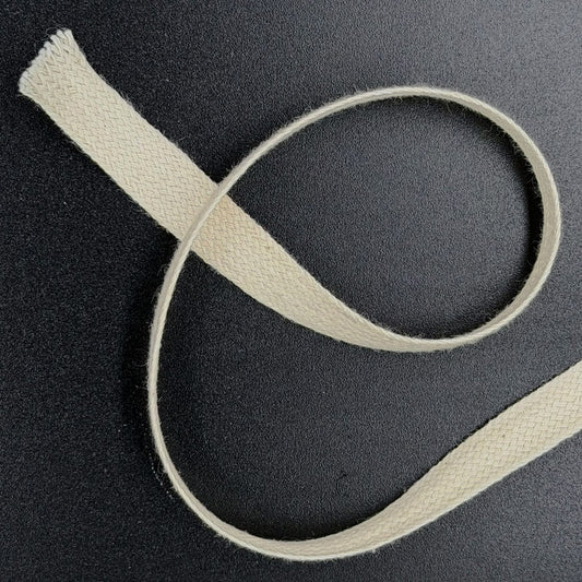Braided Cotton Trim, 10mm, Natural
