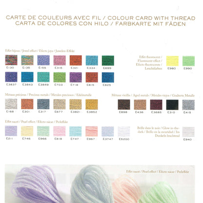 DMC Embroidery Mouliné Light Effect Polyester Thread, 36 colours