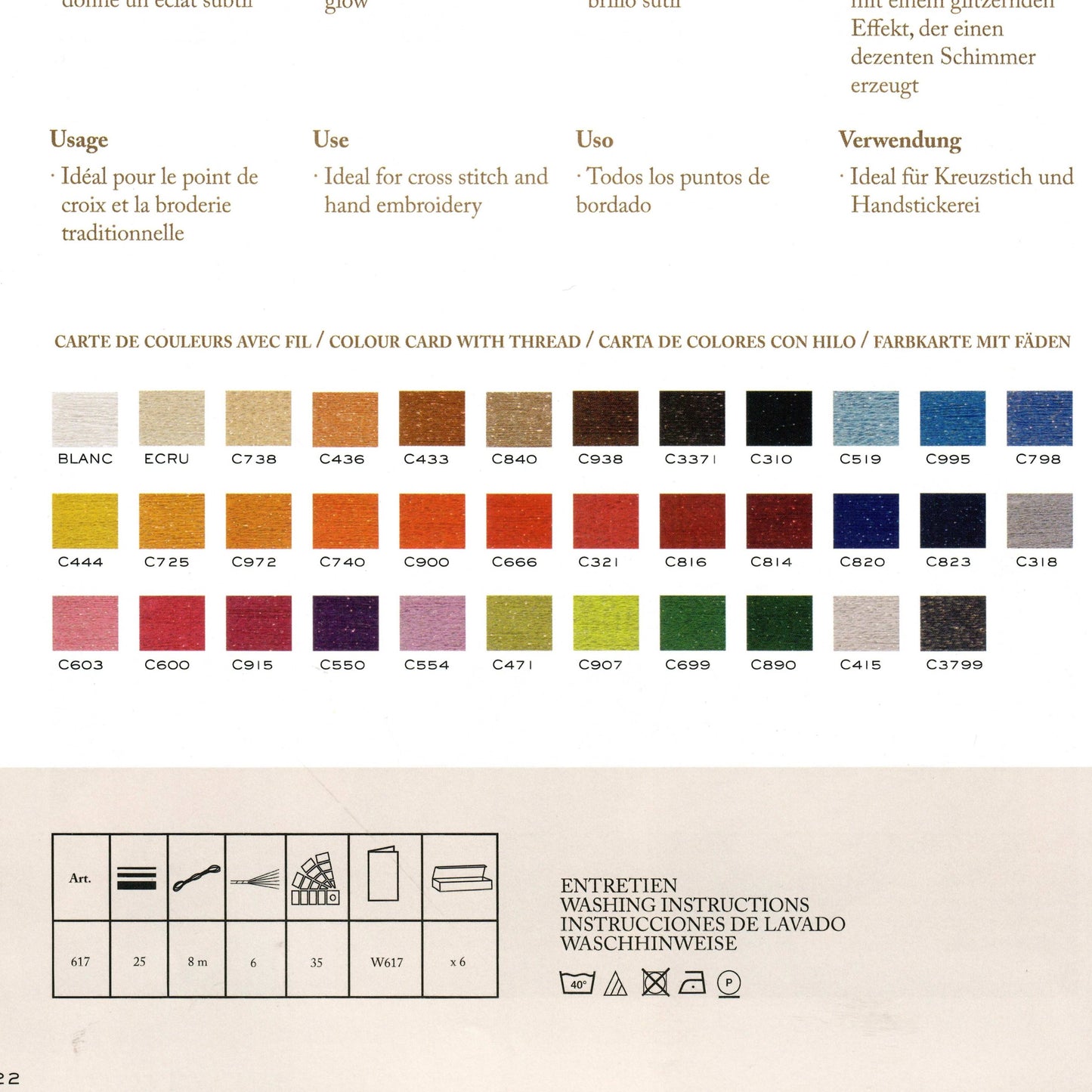 DMC Embroidery Mouliné Étoile Thread, 35 colours