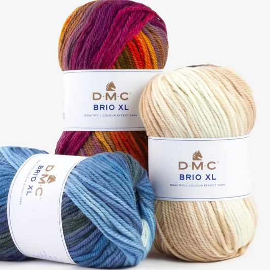 DMC Brio XL Multicolour Yarn, 8 Colours
