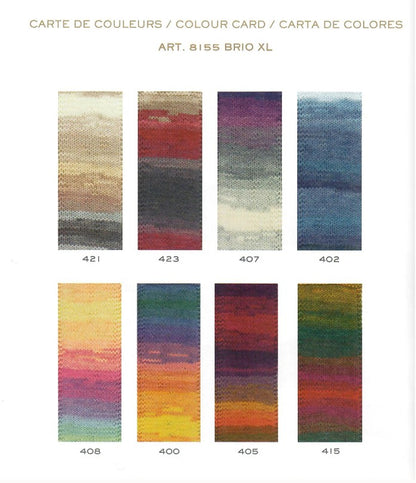 DMC Brio XL Multicolour Yarn, 8 Colours