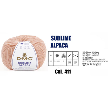 DMC Sublime Alpaca Knitting Yarn, 24 colours