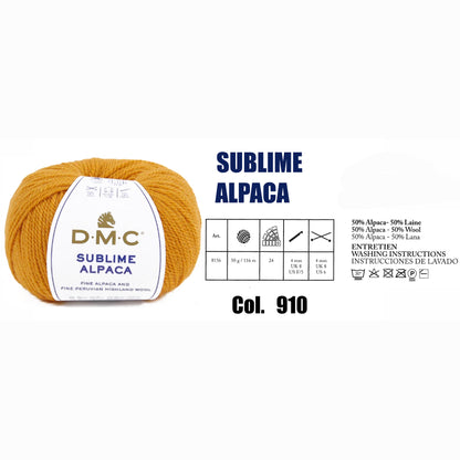 DMC Sublime Alpaca Knitting Yarn, 24 colours
