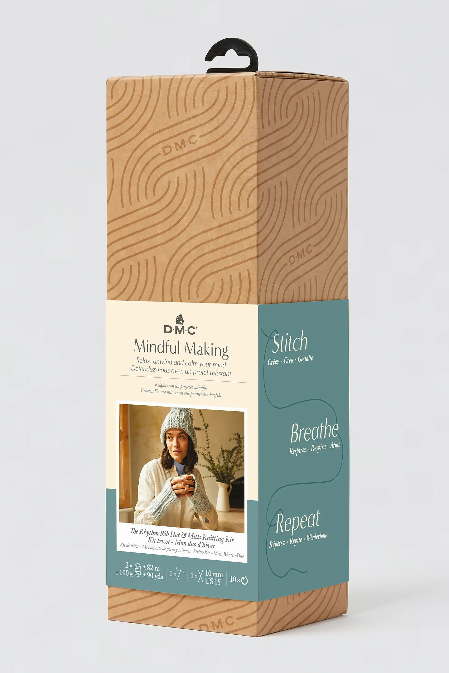 DMC Mindful Making Kit - Rhythm Rib Hat & Mitts