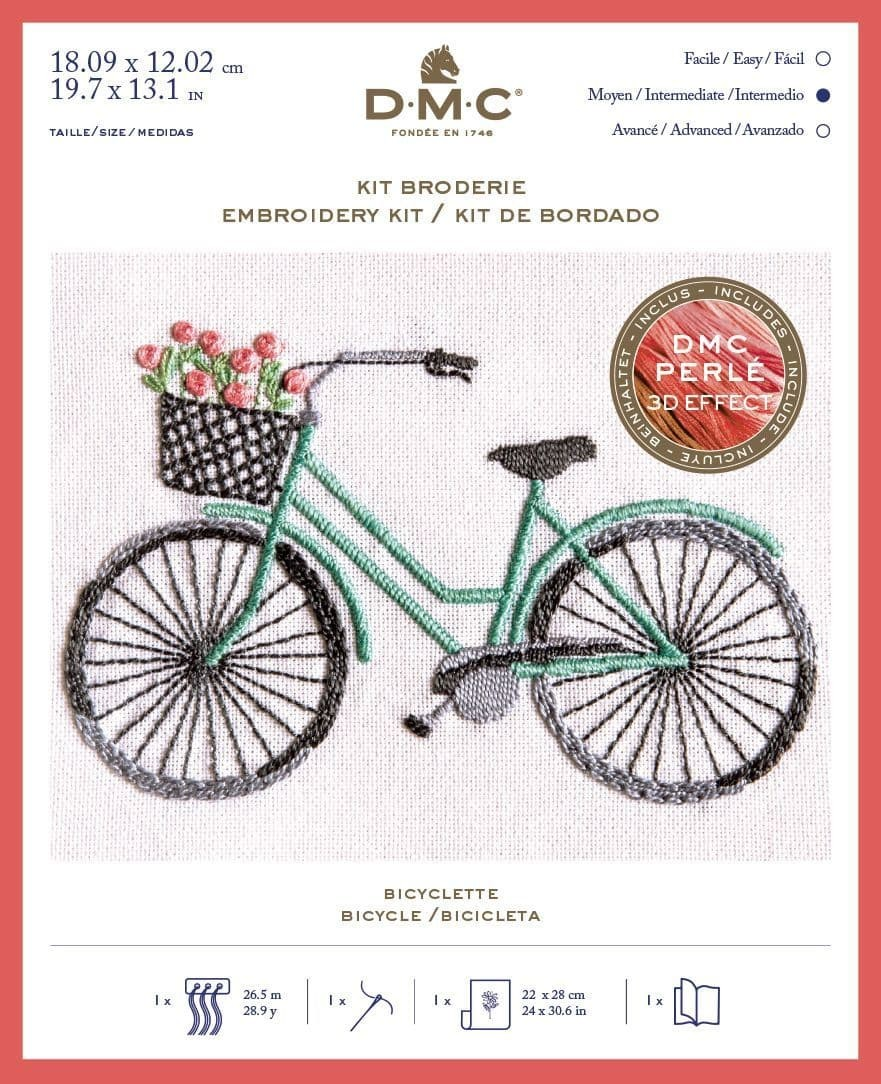DMC Embroidery Kit - Bicycle