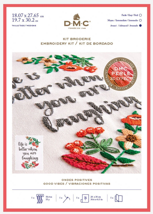 DMC Embroidery Kit - Good Vibes