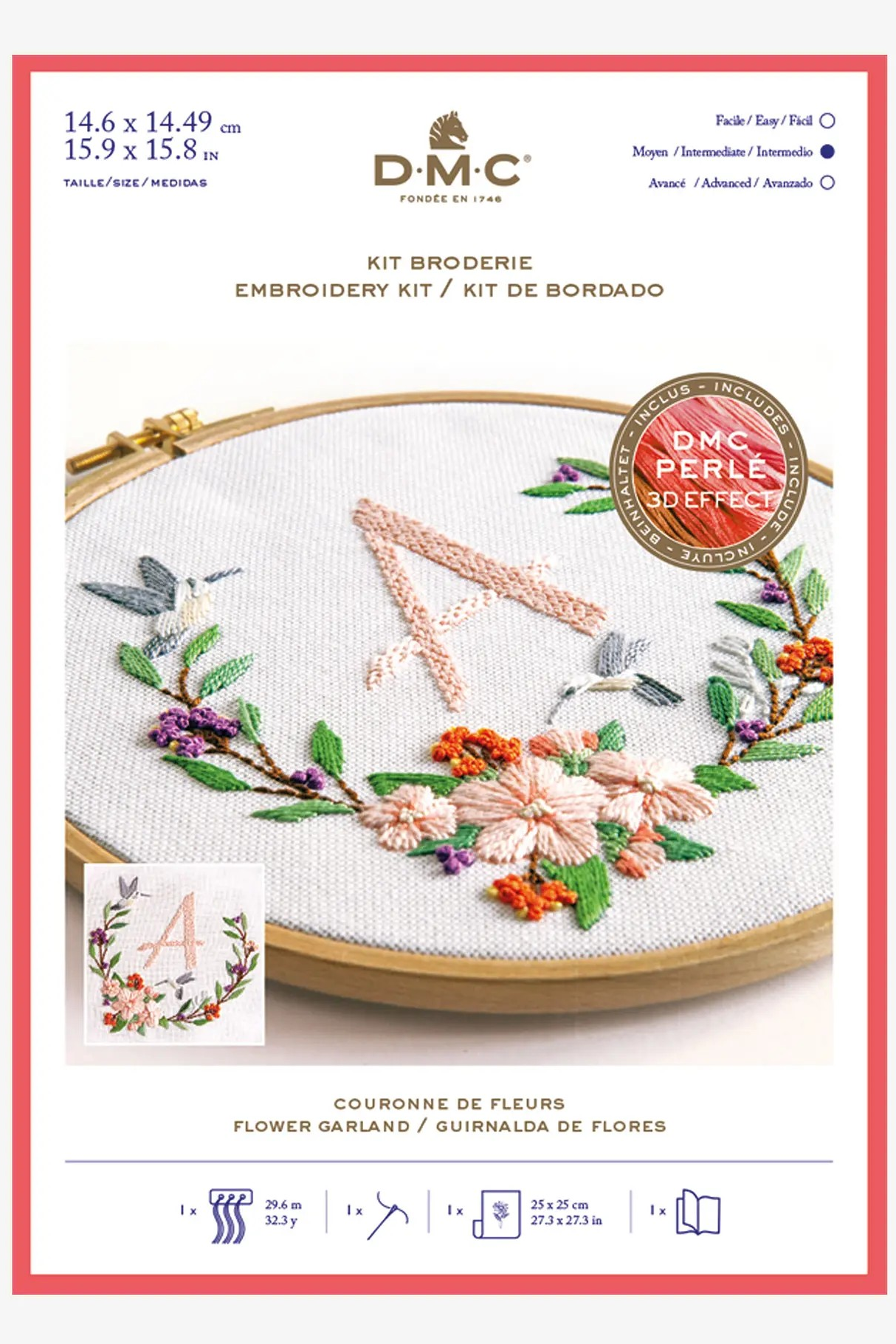 DMC Embroidery Kit - Flower Garland
