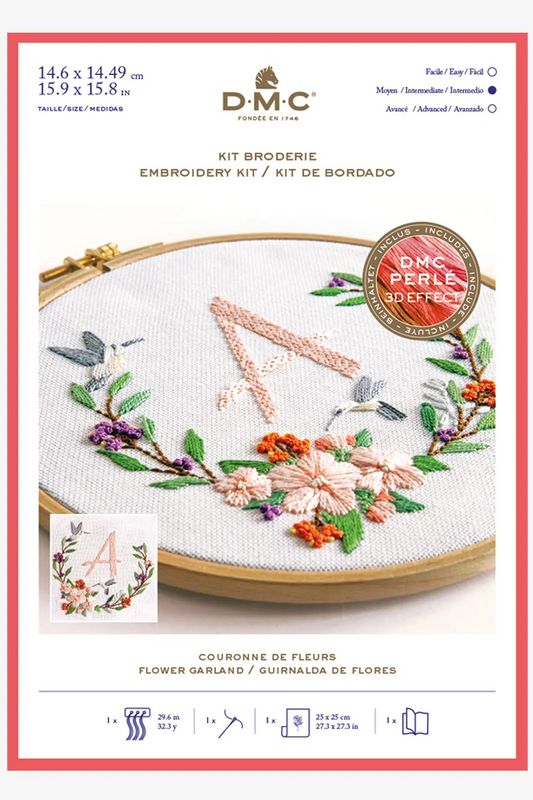 DMC Embroidery Kit - Flower Garland