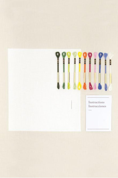 DMC Mindful-making cross stitch Kit - Meadow flowers