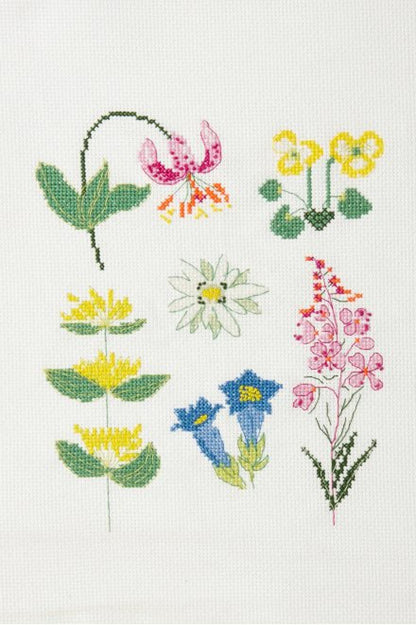 DMC Mindful-making cross stitch Kit - Meadow flowers