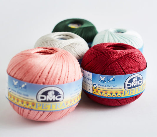 DMC Petra Cotton Yarn 100g, Size 5, 59 colours