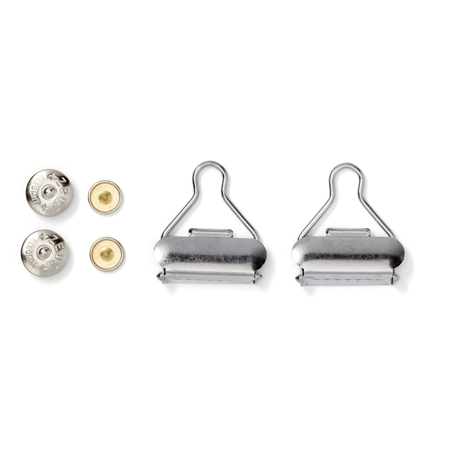 Prym Dungarees/Overall Fittings, 30mm, Silver-coloured