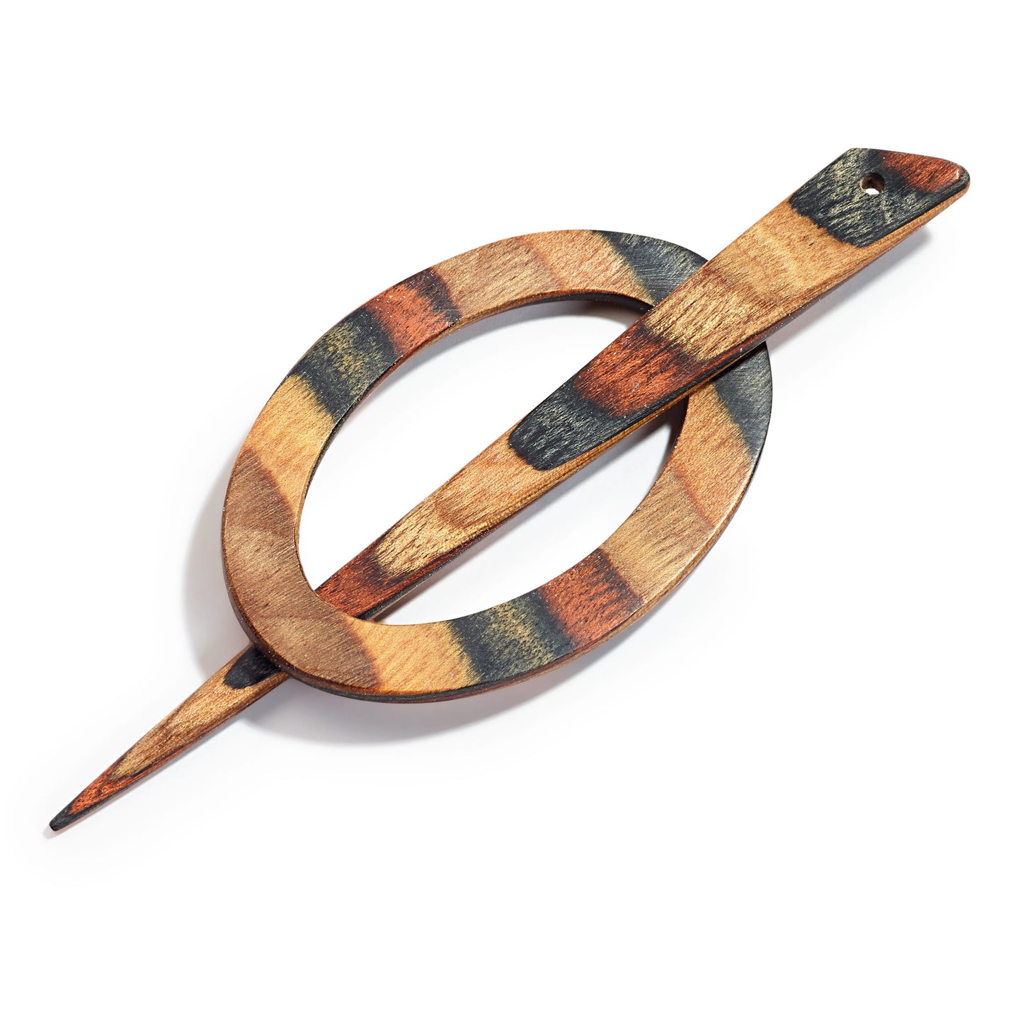 Décor oval clasp natural look