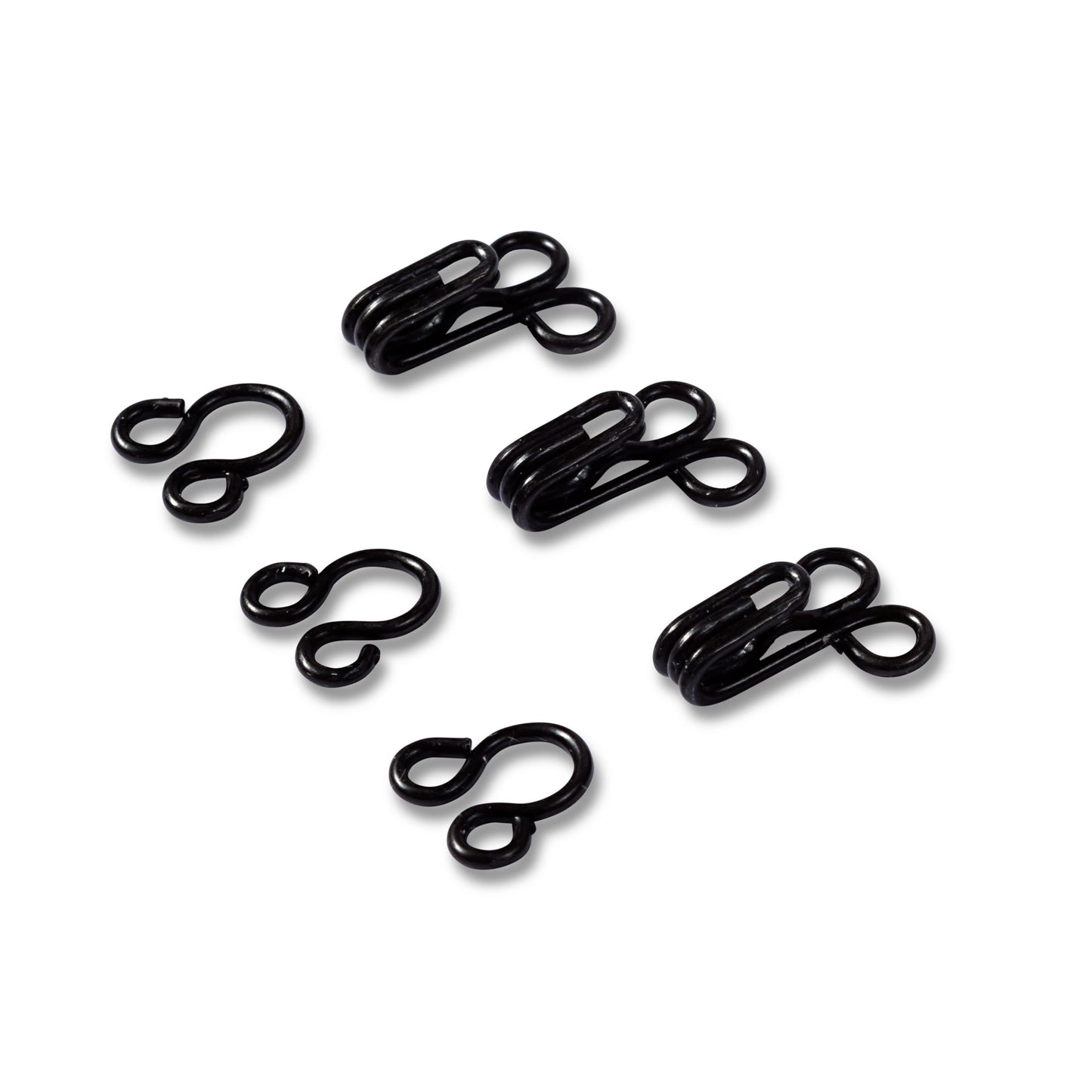 PRYM Dress Hooks and Eyes Fasteners, anti-rust mild steel/iron, 2 colours
