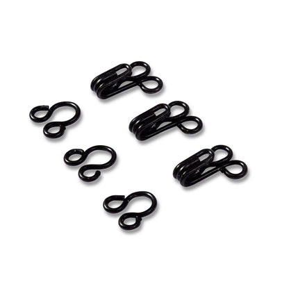 PRYM Dress Hooks and Eyes Fasteners, anti-rust mild steel/iron, 2 colours