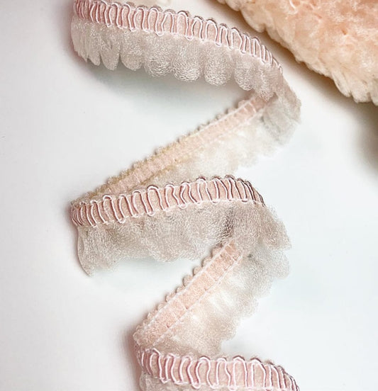 Tulle Elastic Frill Trim, 15mm