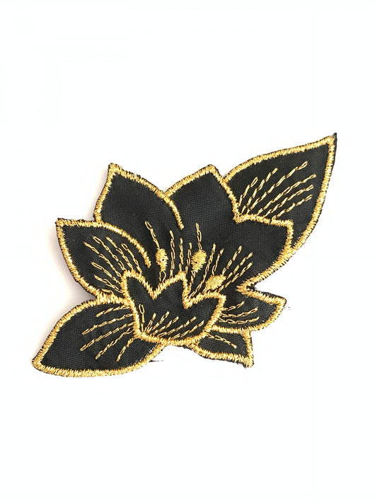 Embroidered floral motif