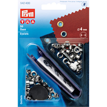Eyelets 4mm, 3 colours
