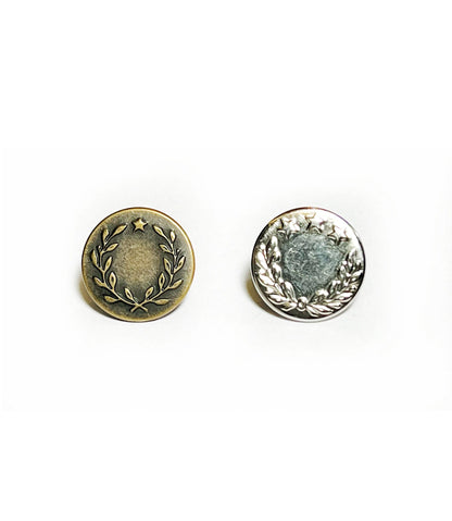 Jeans Buttons + Nails, Laurel Motif
