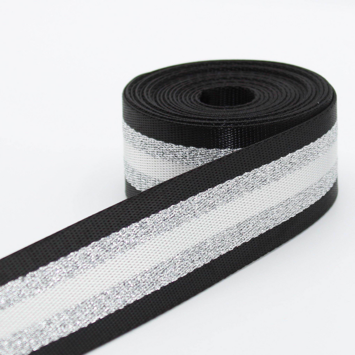 Led Webbing Lurex Striped Webbing, 38mm, 6 colours – ALFA-G Haberdashery