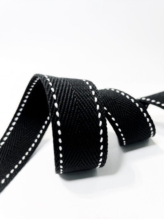 Saddle Stitch Webbing, 30mm, 4 colours