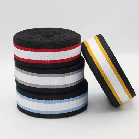 Striped Webbing, 38mm, 4 colours
