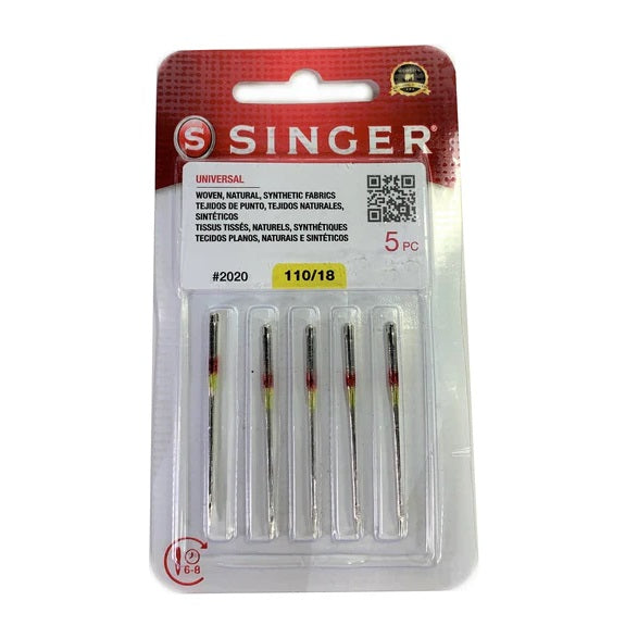 Singer Sc. 110 Singer Universal Needles, Size 110/18, 5 pc – ALFA-G Haberdashery