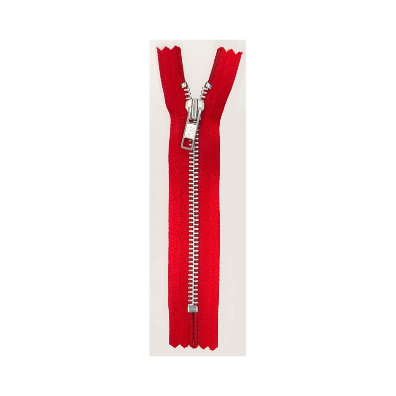 YKK Closed Ended Metal Zipper No.5, 10/35cm, 16 Colours-Silver Teeth