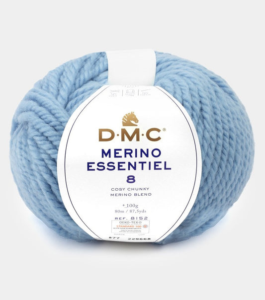 DMC Merino Essentiel 8 Yarn, 18 Colours