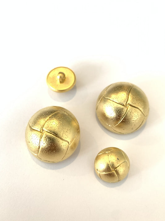 Matte Buttons, Gold/Silver, 3 sizes