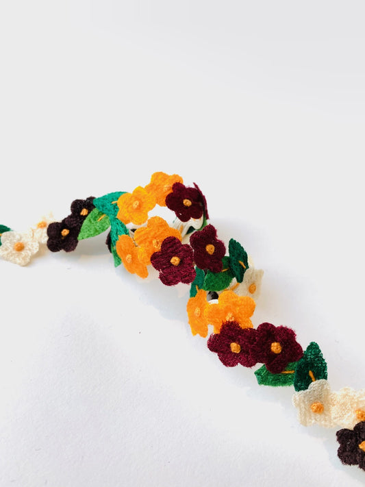 Multicolour Flower Trim