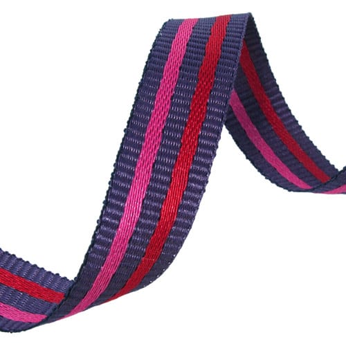Multicolour striped ribbon 15mm, 2 variants