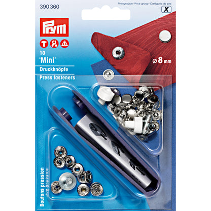 Non-sew press fastener Mini, 8mm