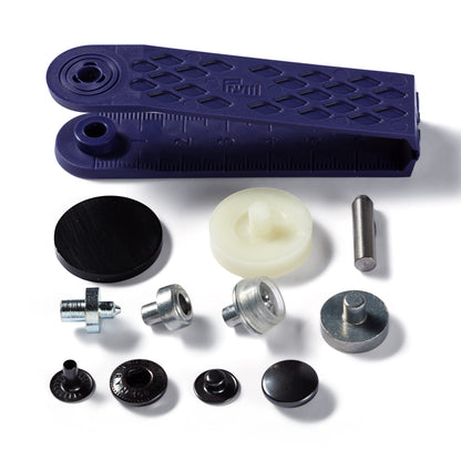 Non-sew press fastener anorak 12mm, 5 colours