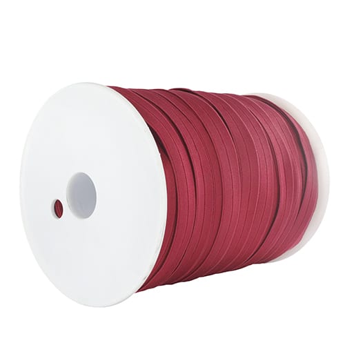Prefolded Matte Satin Elastic Ribbon, 13 colours