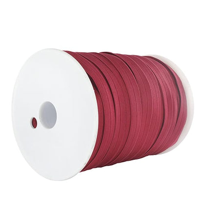 Prefolded Matte Satin Elastic Ribbon, 13 colours