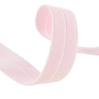 Prefolded Matte Satin Elastic Ribbon, 13 colours