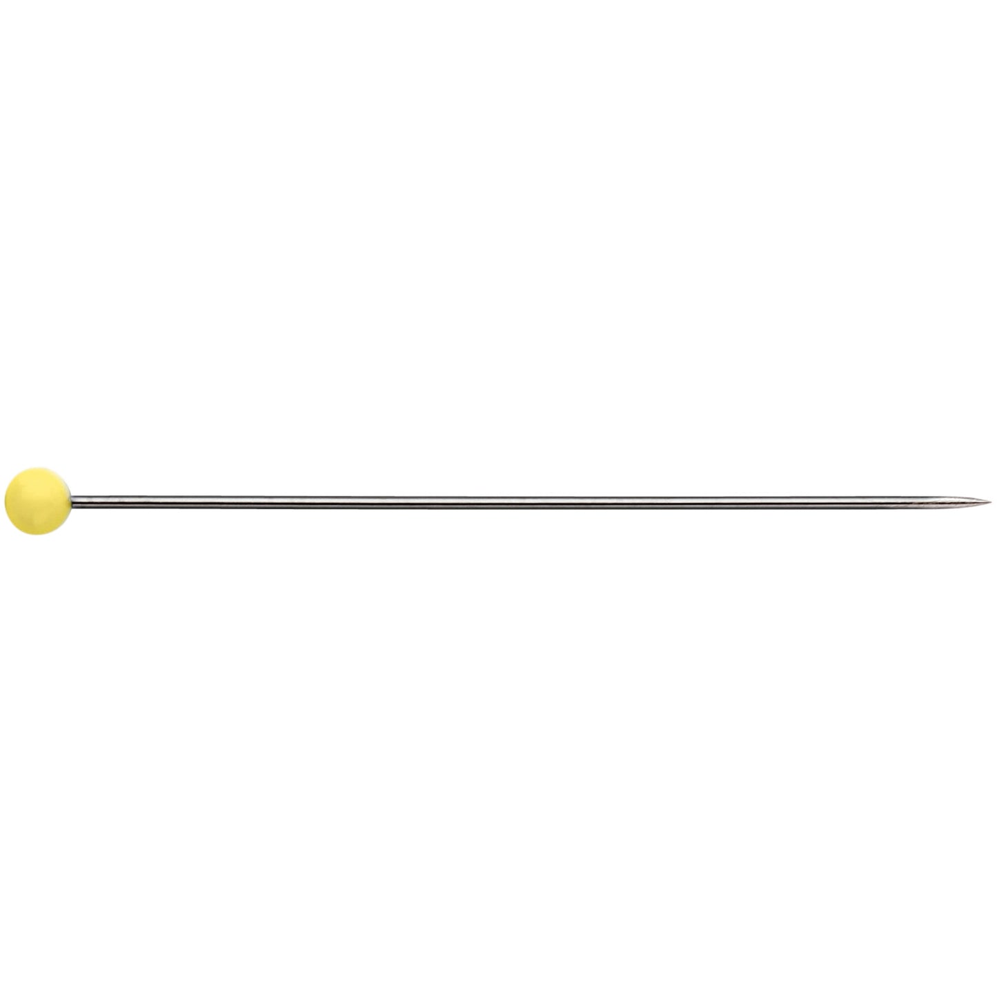 Prym Glass-Headed Pins 0.60 x 43mm Yellow, 20g