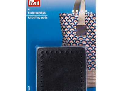 Prym Attaching Pads for Bag Handles, 4 pieces 5.5x5.5cm, 3 colours