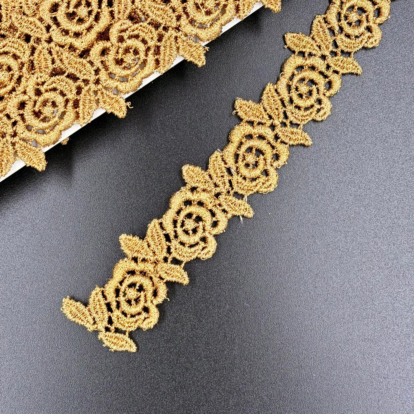 Lurex Lace, 14mm, Bronzed Gold, Discontinued