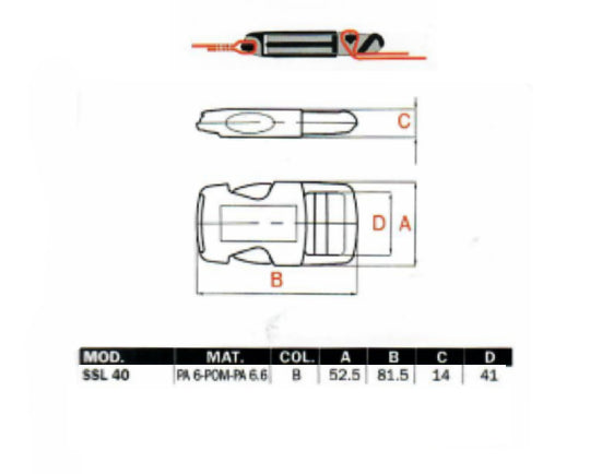 Plastic SSL Buckle