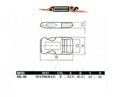 Plastic SSL Buckle