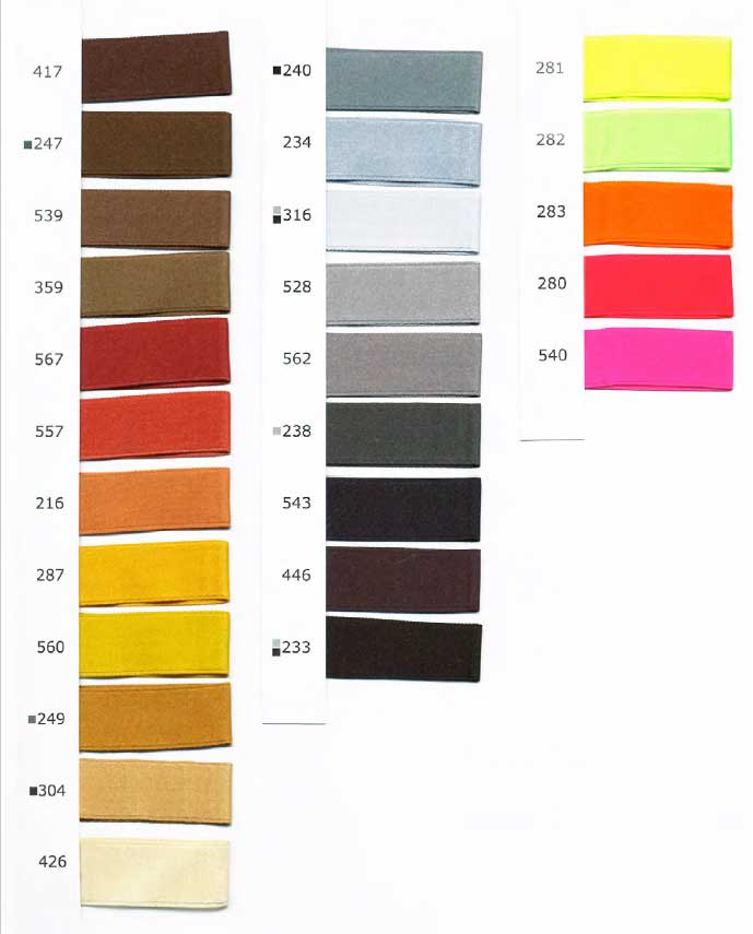 Double Face Satin Ribbon, 3/95mm, several colours