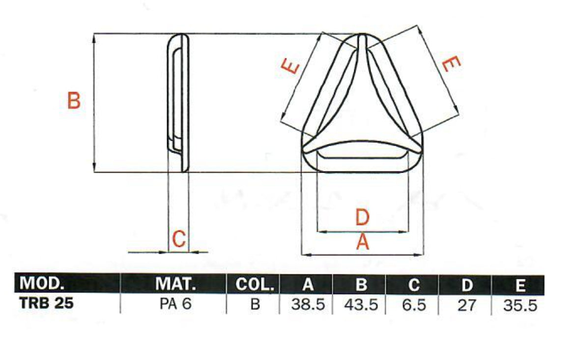 Plastic TRB Divider