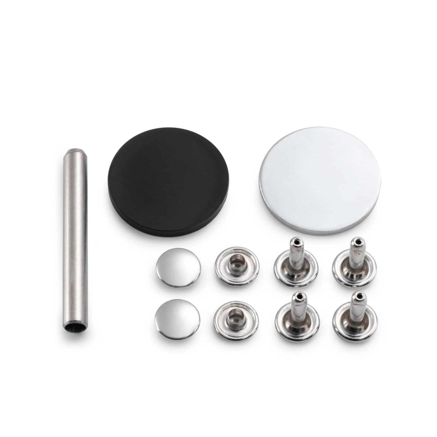 Prym Hollow Rivets, 6-9mm, Silver-coloured, 8 Items