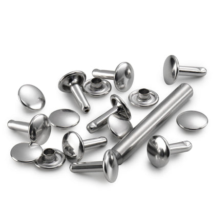 Prym Hollow Rivets, 6-9mm, Silver-coloured, 8 Items