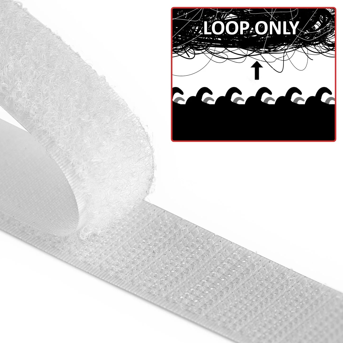 Loop Velcro Pattern Sew On Velcro® Loop Tape, 16mm, Black/White – ALFA-G Haberdashery