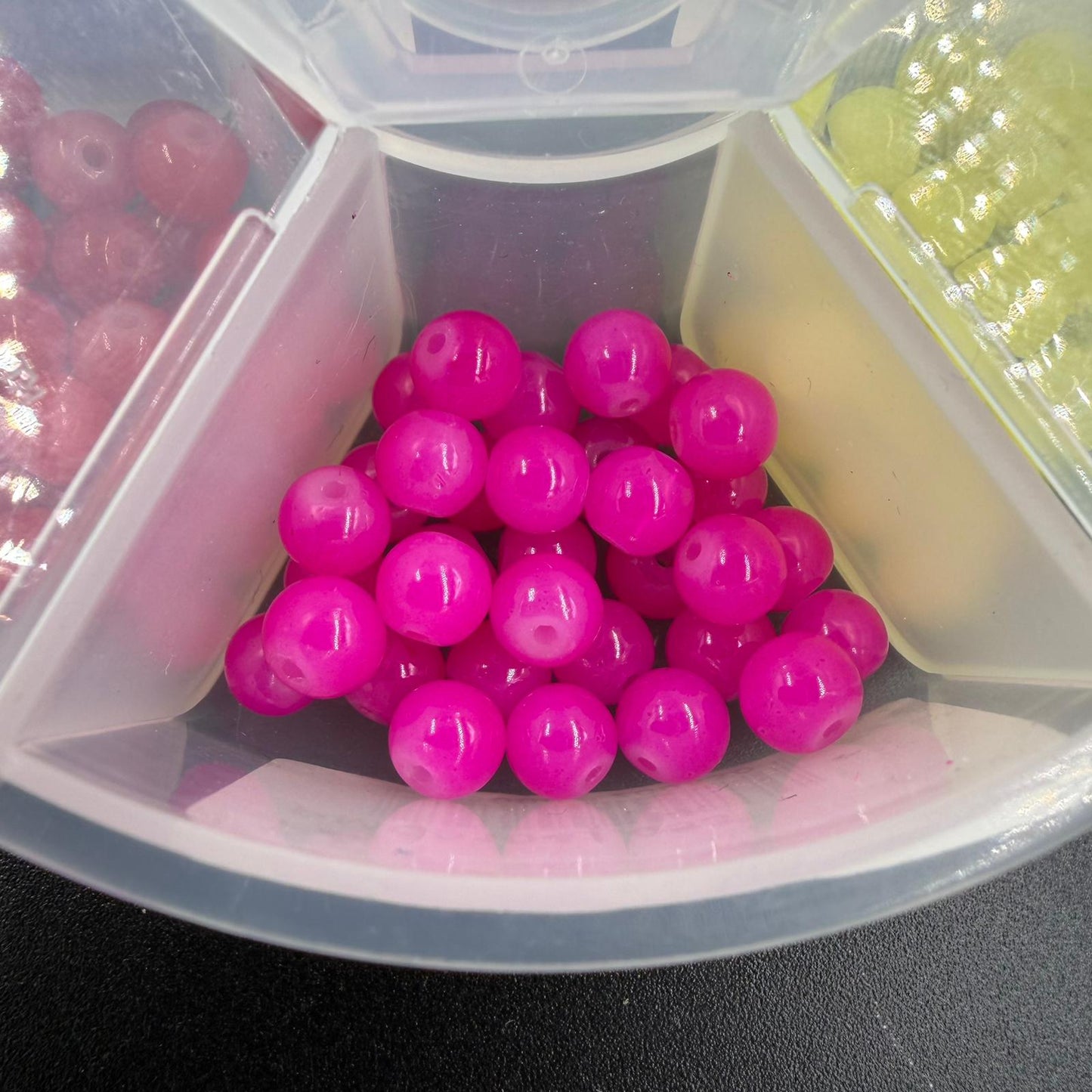 Assorted Rounded Glass Beads, 6mm