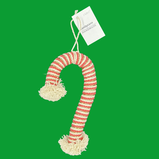 Candy Cane Decoration, Handmade in India