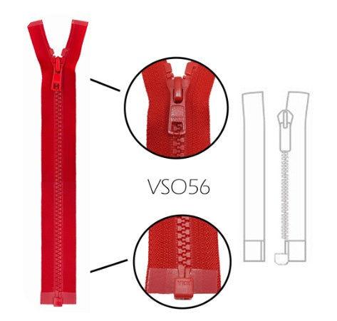 YKK Open Ended Plastic Vislon Zipper No.5, 30cm